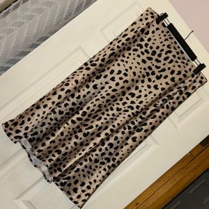 Silk Animal Print skirt